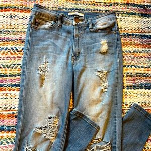 RanCan Distressed Ripped Jeans